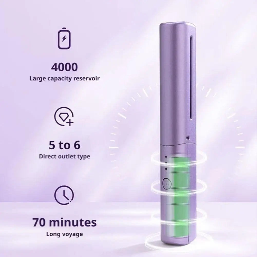 Hair Straightening Comb Ceramic Heated Cordless Rechargeable