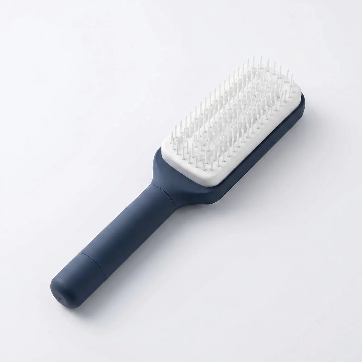 Hairbrush One-Click Self-Cleaning Rounded Scalp-Massage Bristles