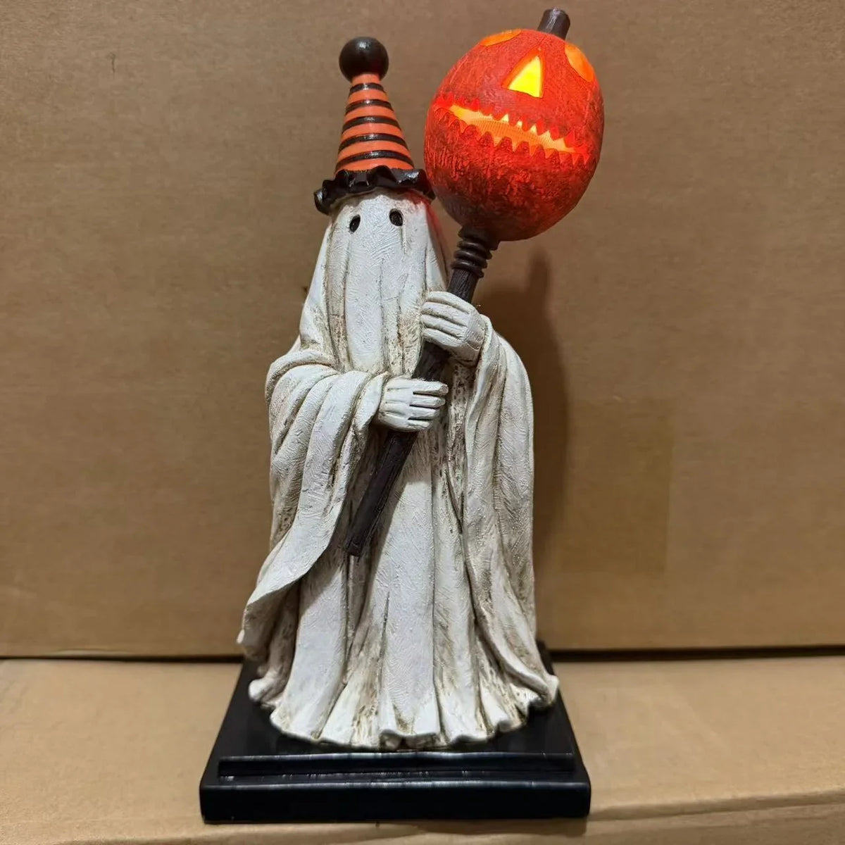 Halloween Figure Handcrafted Glowing Pumpkin Indoor & Outdoor