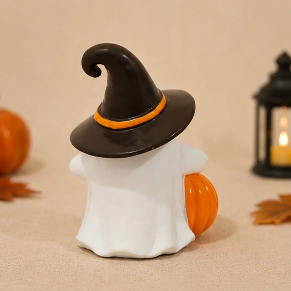 Halloween Ghost Figurine Handmade Resin Weather-Resistant