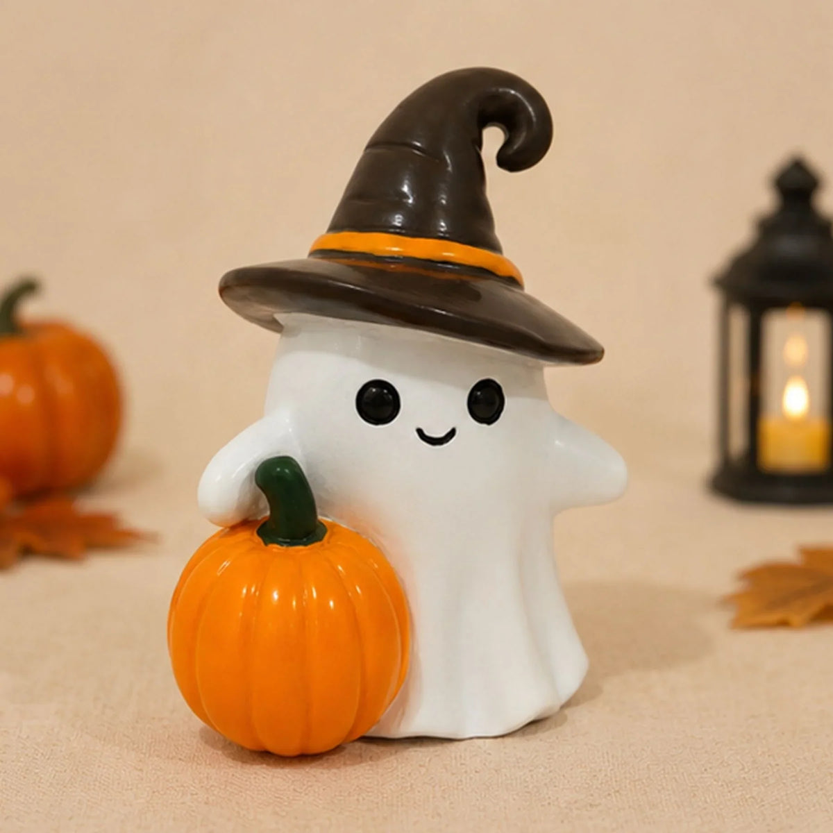 Halloween Ghost Figurine Handmade Resin Weather-Resistant
