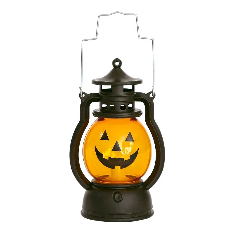 Halloween Lantern Smiling Pumpkin Soft Glow Durable Plastic