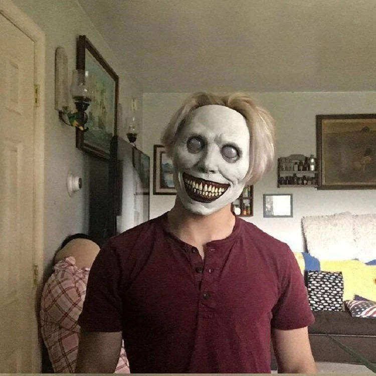 Halloween Mask Oversized Eyes & Grinning Mouth Breathable Fit