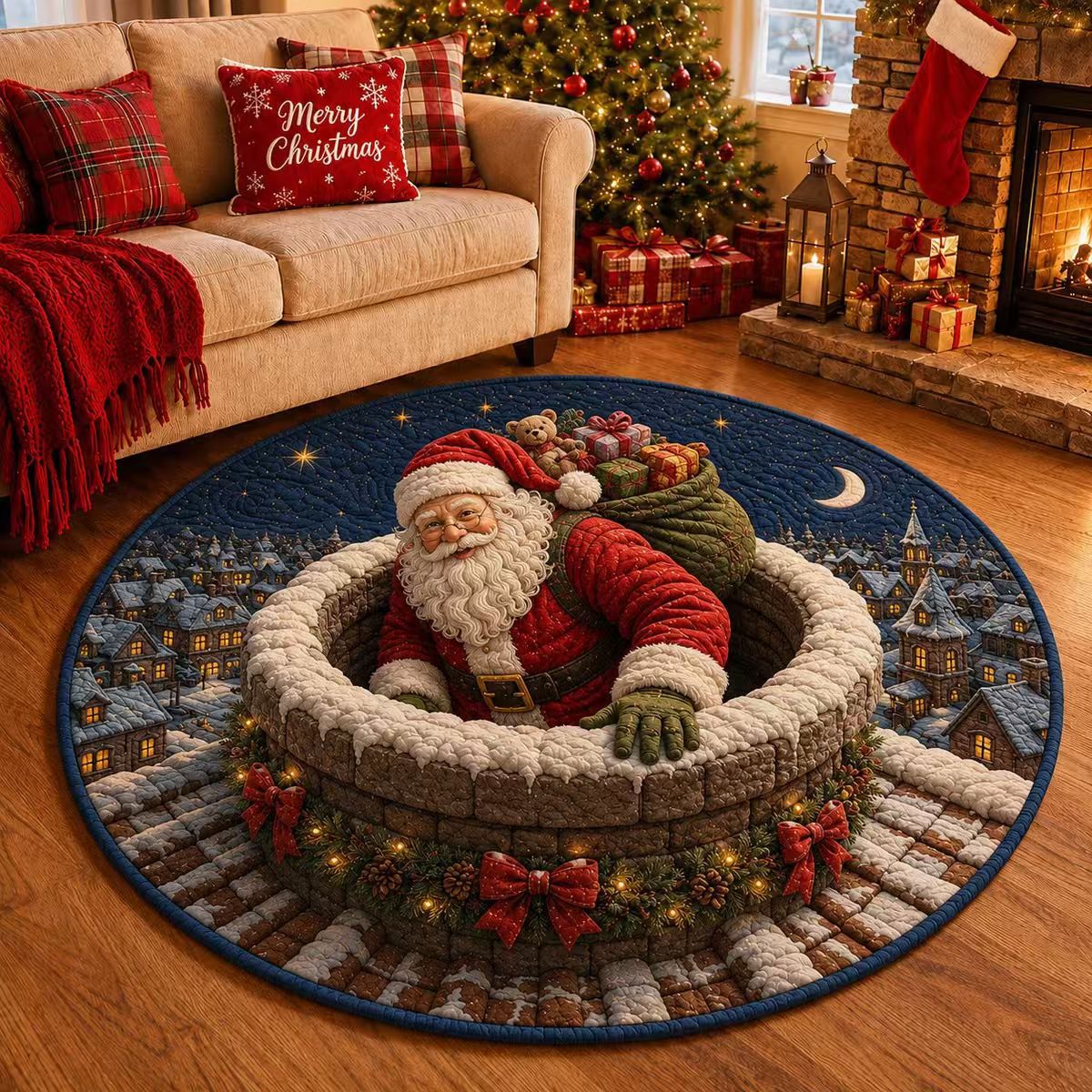 Halloween Rug 3D Pumpkin Design Spot-Cleaning Care