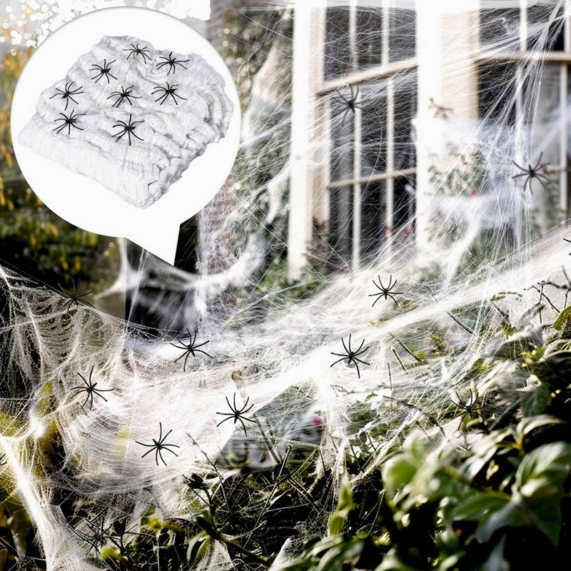Halloween Spider Decoration Set of 2 Weather-Resistant Bendable Legs