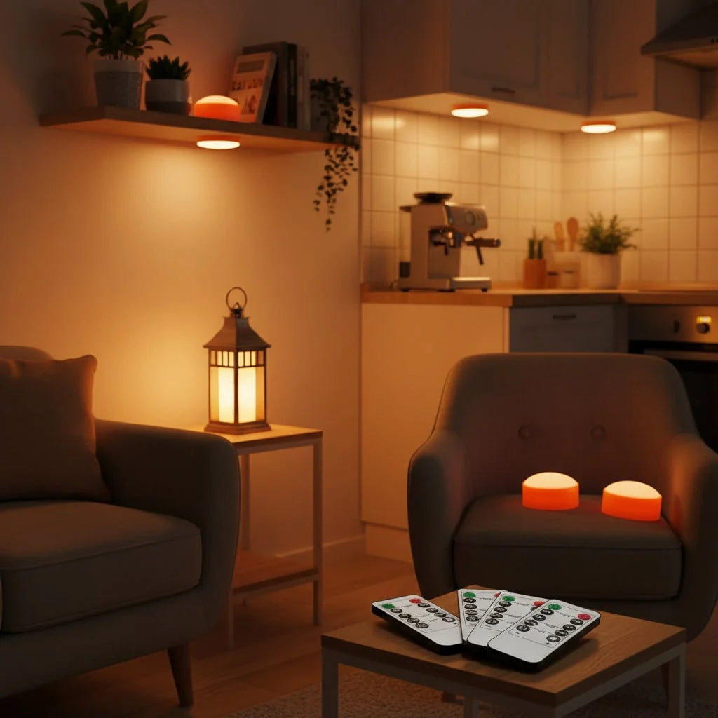Halloween String Lights Battery Operated Orange LED