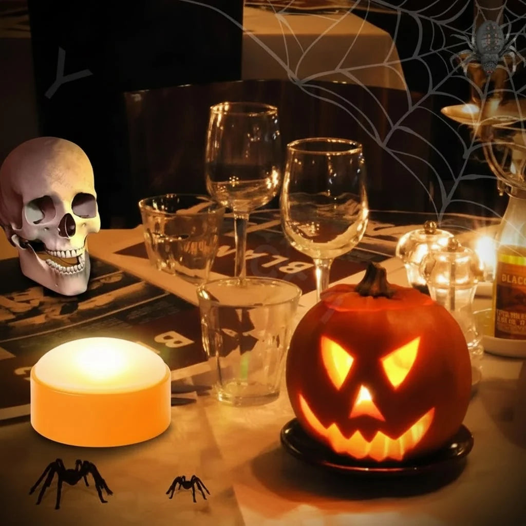 Halloween String Lights Battery Operated Orange LED