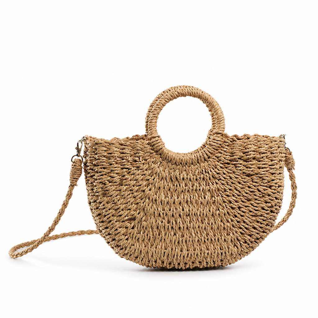Hand-Braided Adjustable Strap Handbag