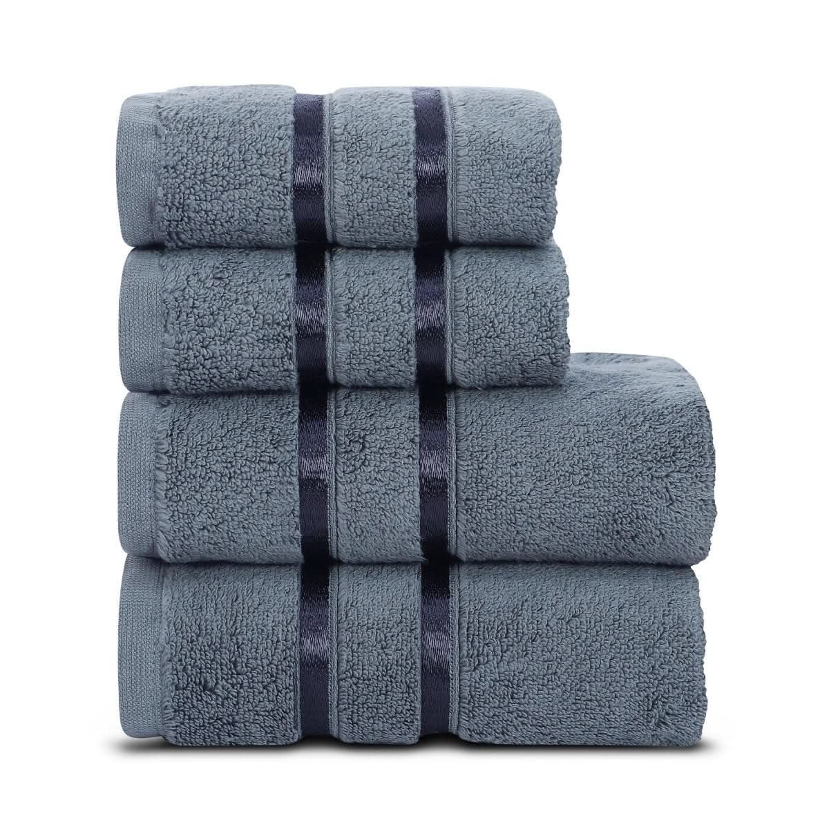 Hand & Face Towel Set 100% Cotton Quick-Drying