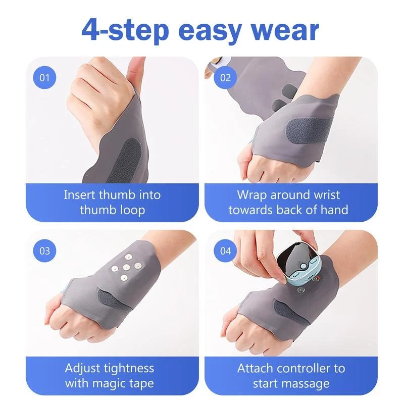 Hand Massager Heated Cordless Adjustable Intensity