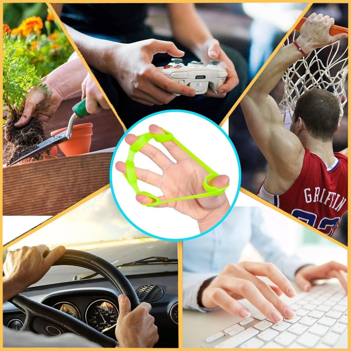 Hand Strengthener Set 6-Piece Grip & Finger Training