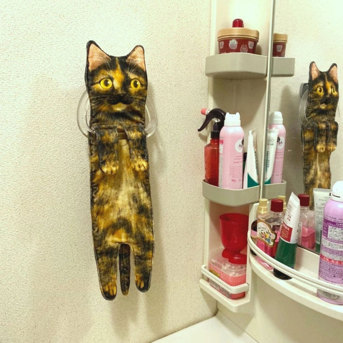 Hand Towel Quick-Dry Absorbent Cat Design