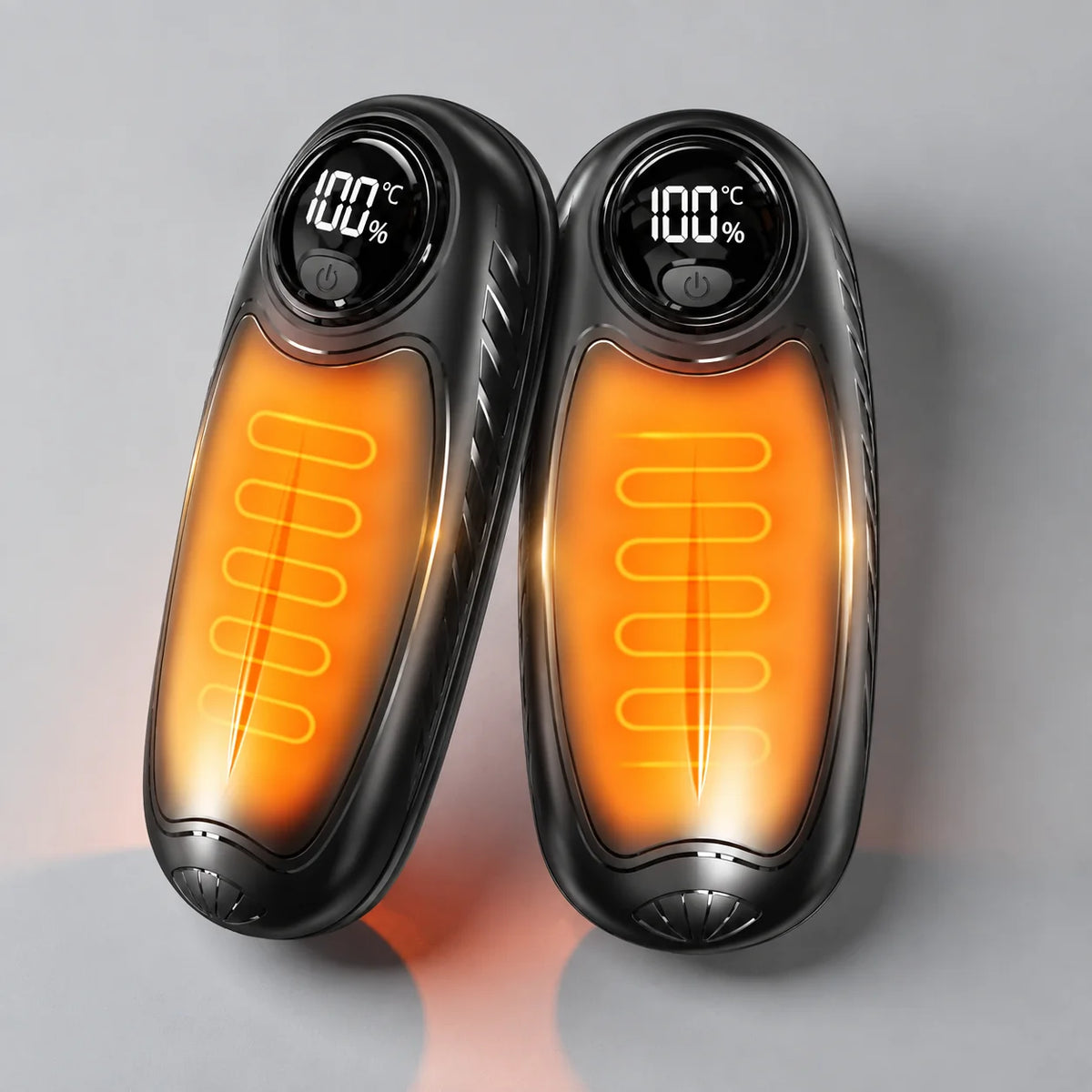 Hand Warmers Rechargeable Set of 2 Five Heat Settings LED Display