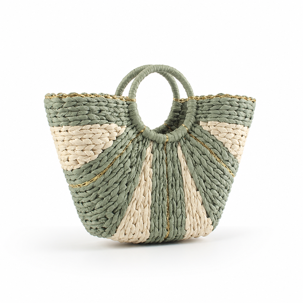 Hand-Woven Natural Eco-Friendly Basket Bag
