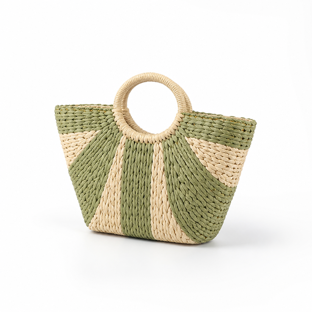 Hand-Woven Natural Eco-Friendly Basket Bag