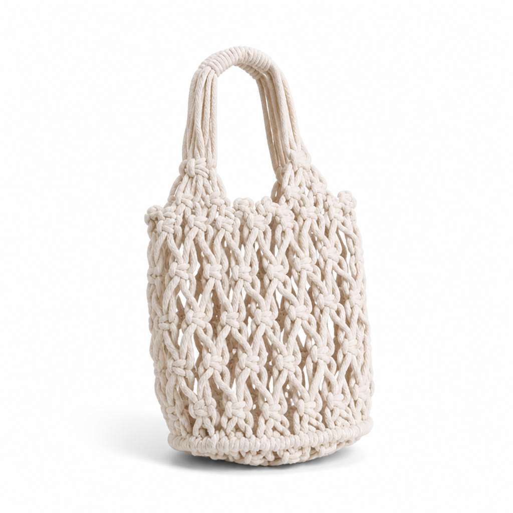 Handcrafted Boho Lightweight Macrame Shopping Bag