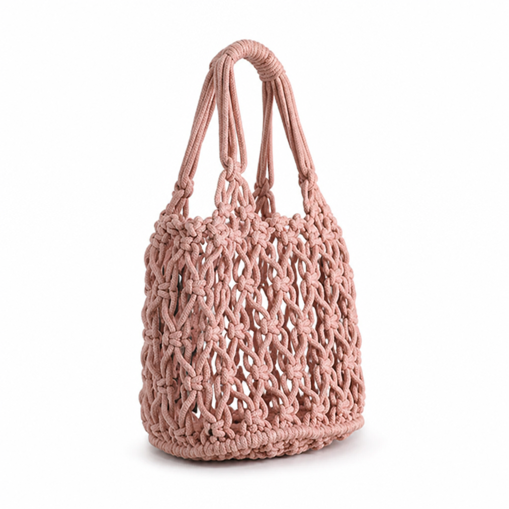 Handcrafted Boho Lightweight Macrame Shopping Bag