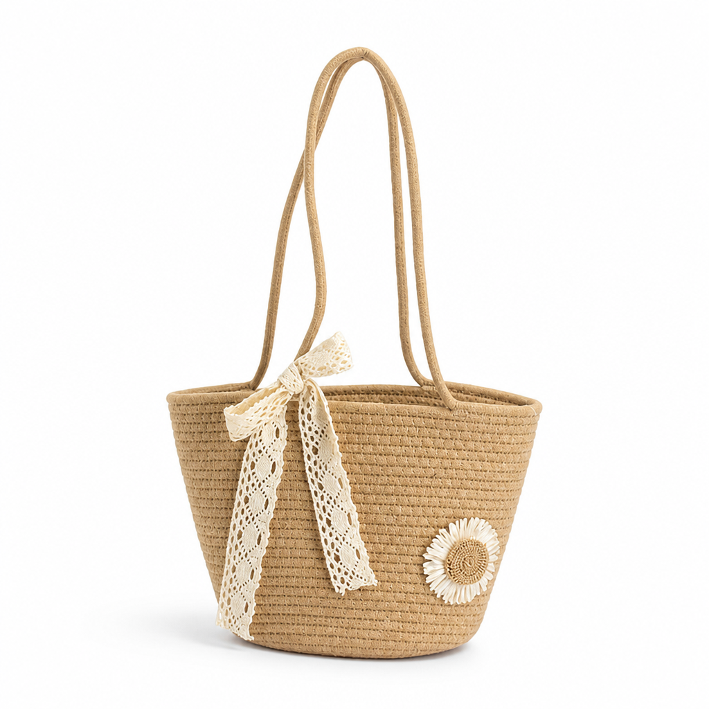 Handcrafted Crochet Sunflower Shoulder Bag