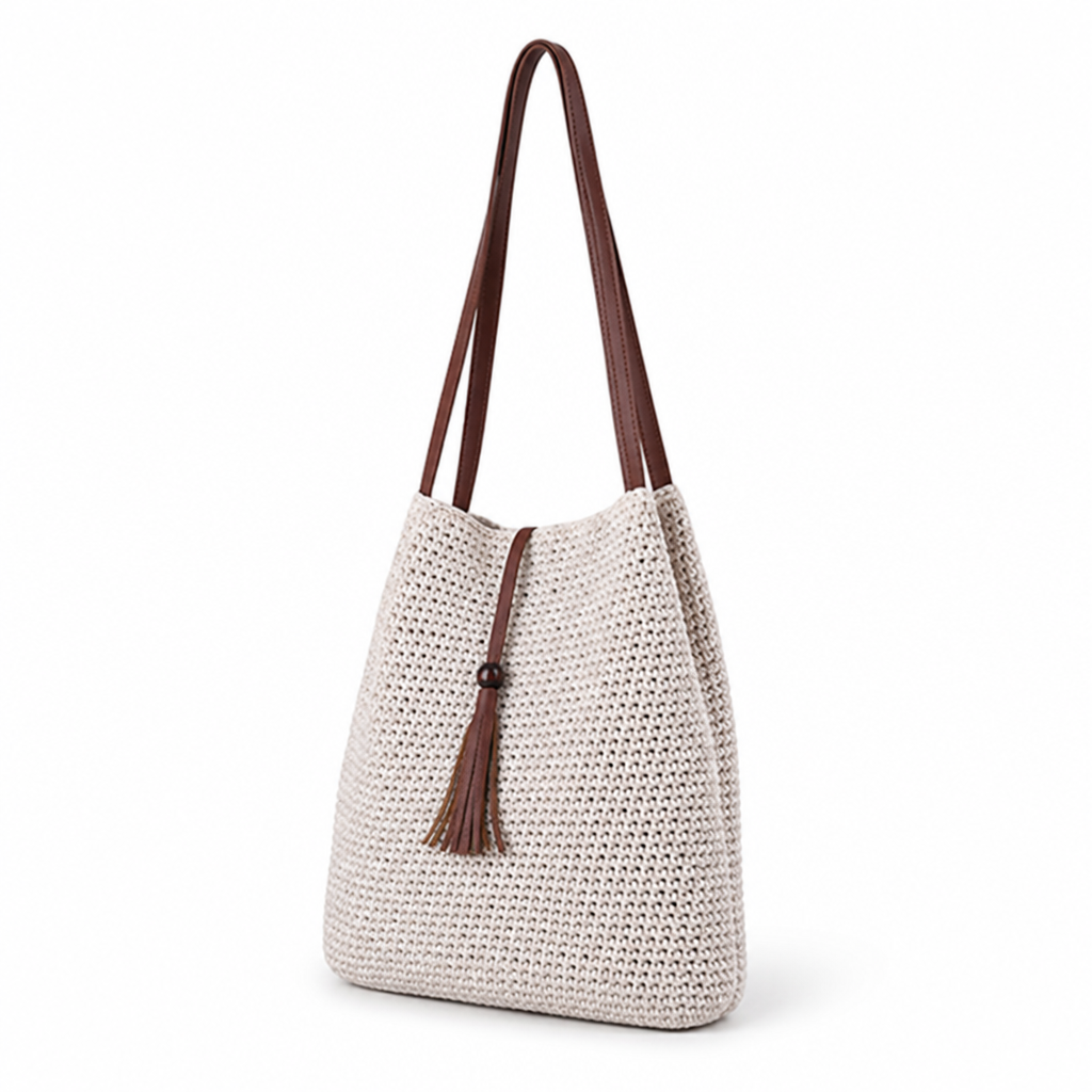 Handcrafted Eco-Friendly Macrame Shoulder Bag
