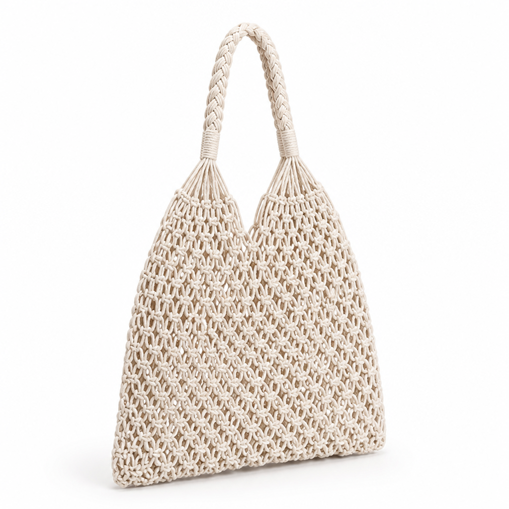 Handcrafted Eco-Friendly Mesh Tote Bag