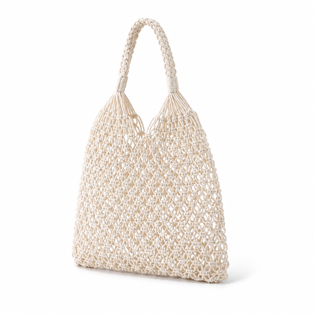 Handcrafted Eco-Friendly Mesh Tote Bag