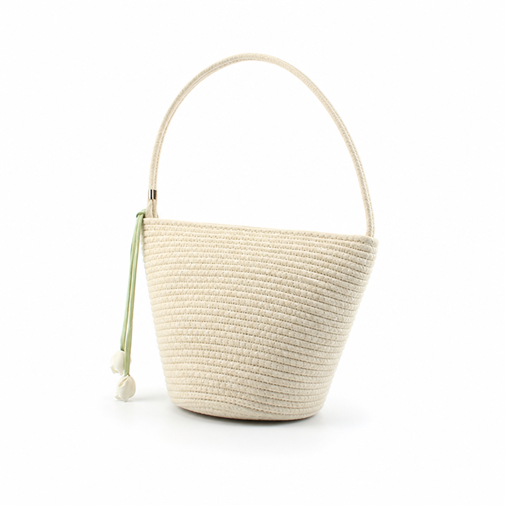 Handcrafted Natural Fabric Minimalist Handbag