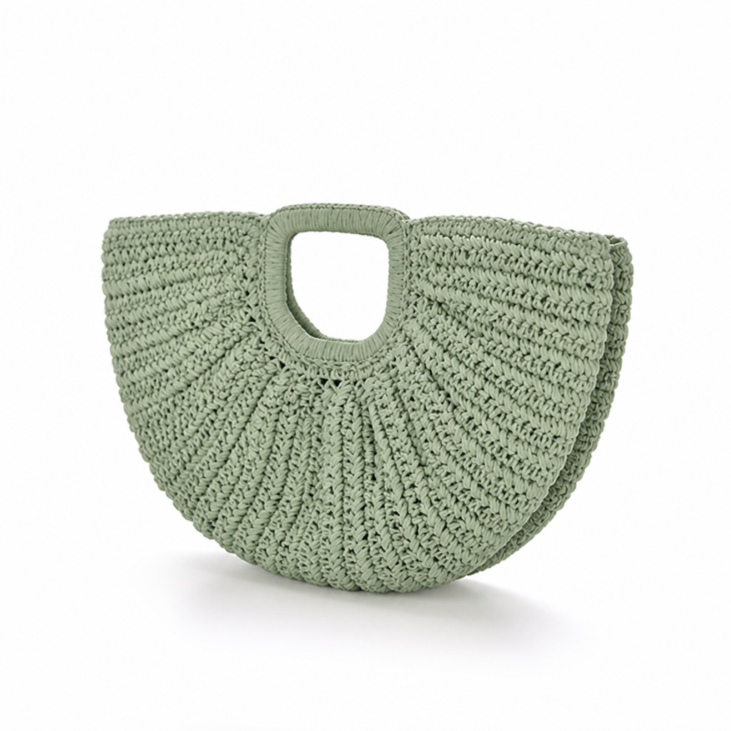 Handcrafted Ribbed Sustainable Beach Bag (Spacious)