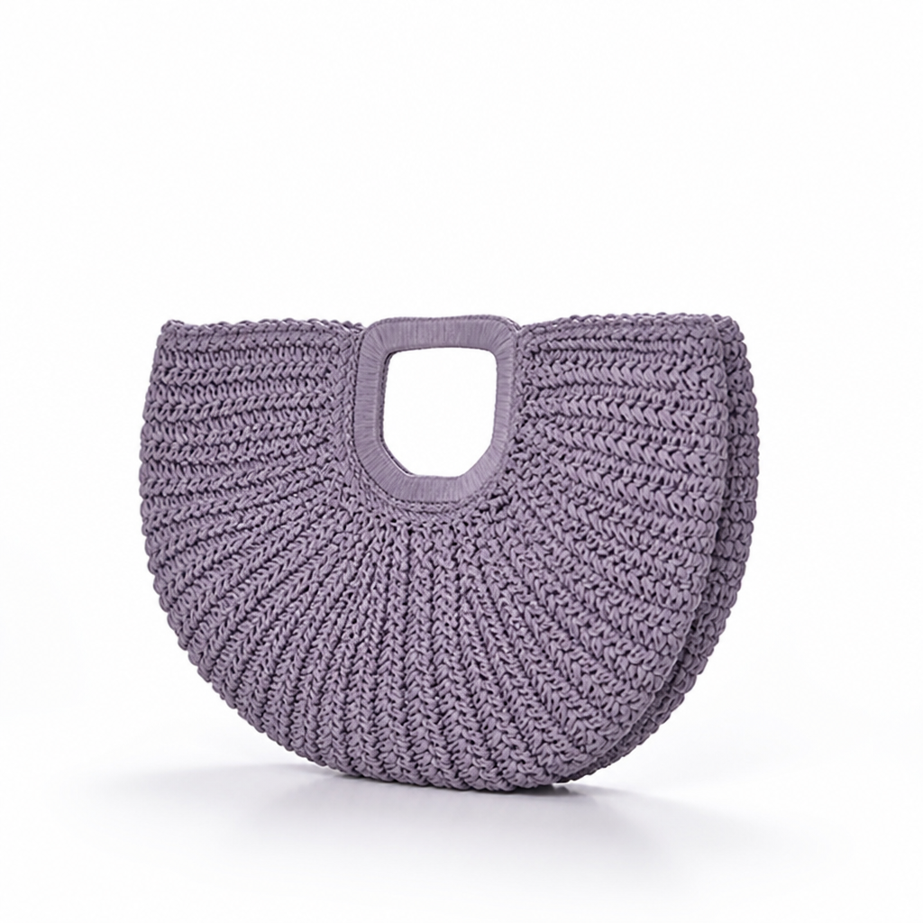 Handcrafted Ribbed Sustainable Beach Bag (Spacious)