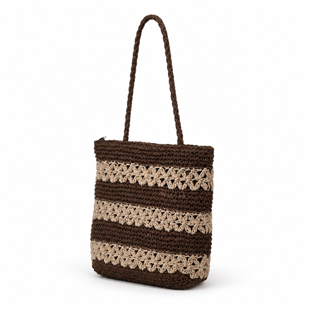 Handcrafted Sustainable Cotton Tote Bag (Two-Tone)
