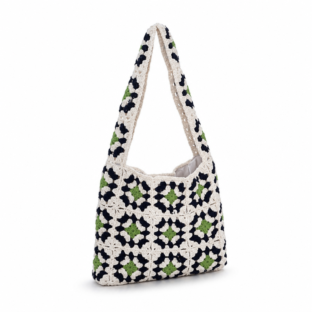 Handcrafted Sustainable Geometric Handbag