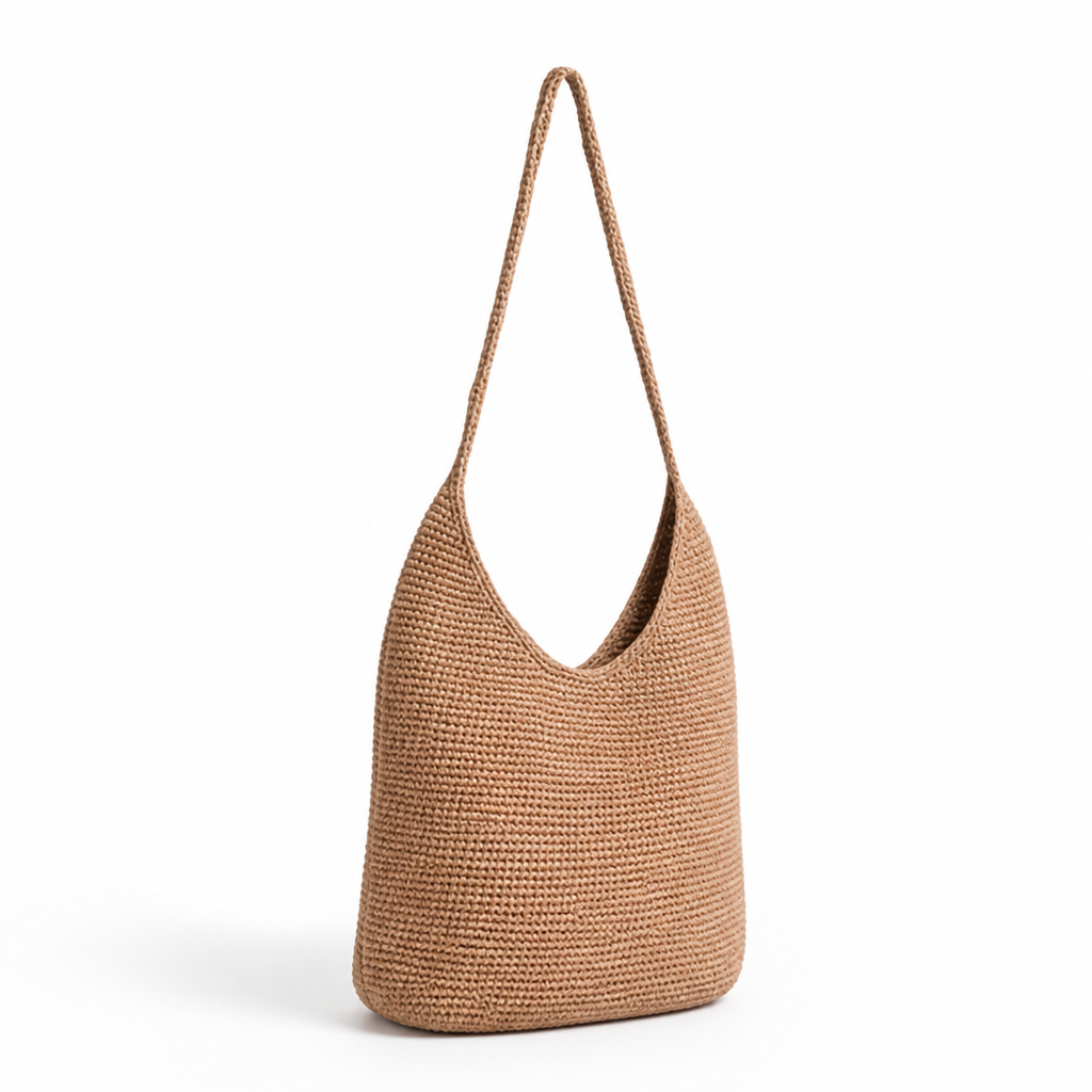Handcrafted Woven Eco-Friendly Shoulder Bag (Long Strap)