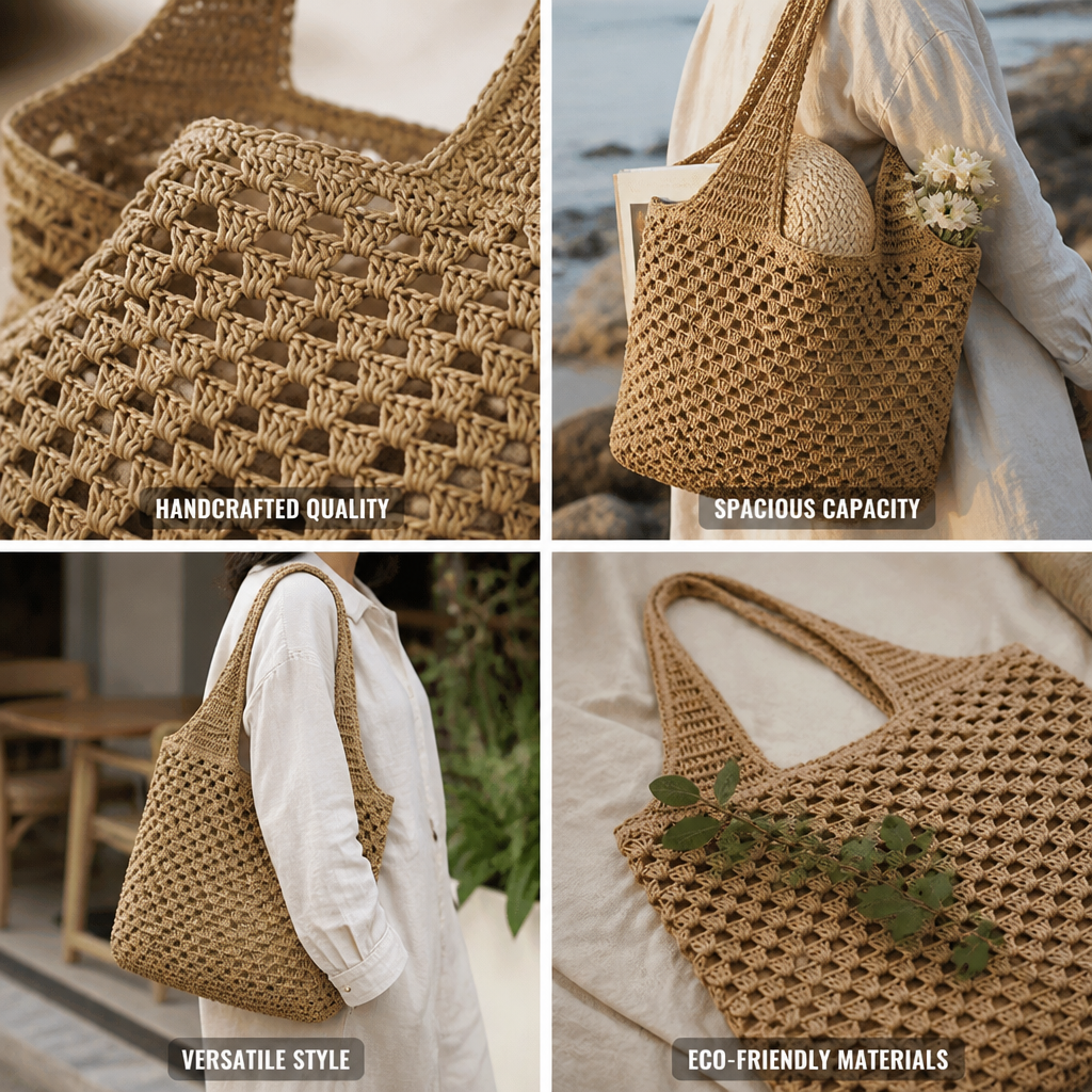 Handcrafted Woven Sustainable Tote Bag