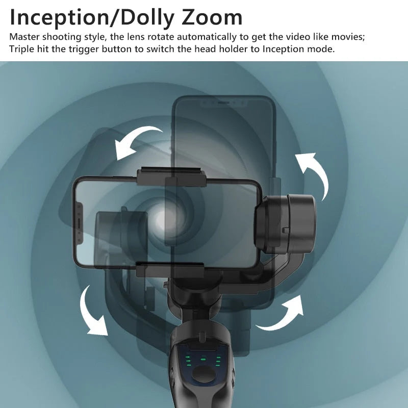 Handheld Gimbal Stabilizer Multi-Axis Bluetooth Connectivity
