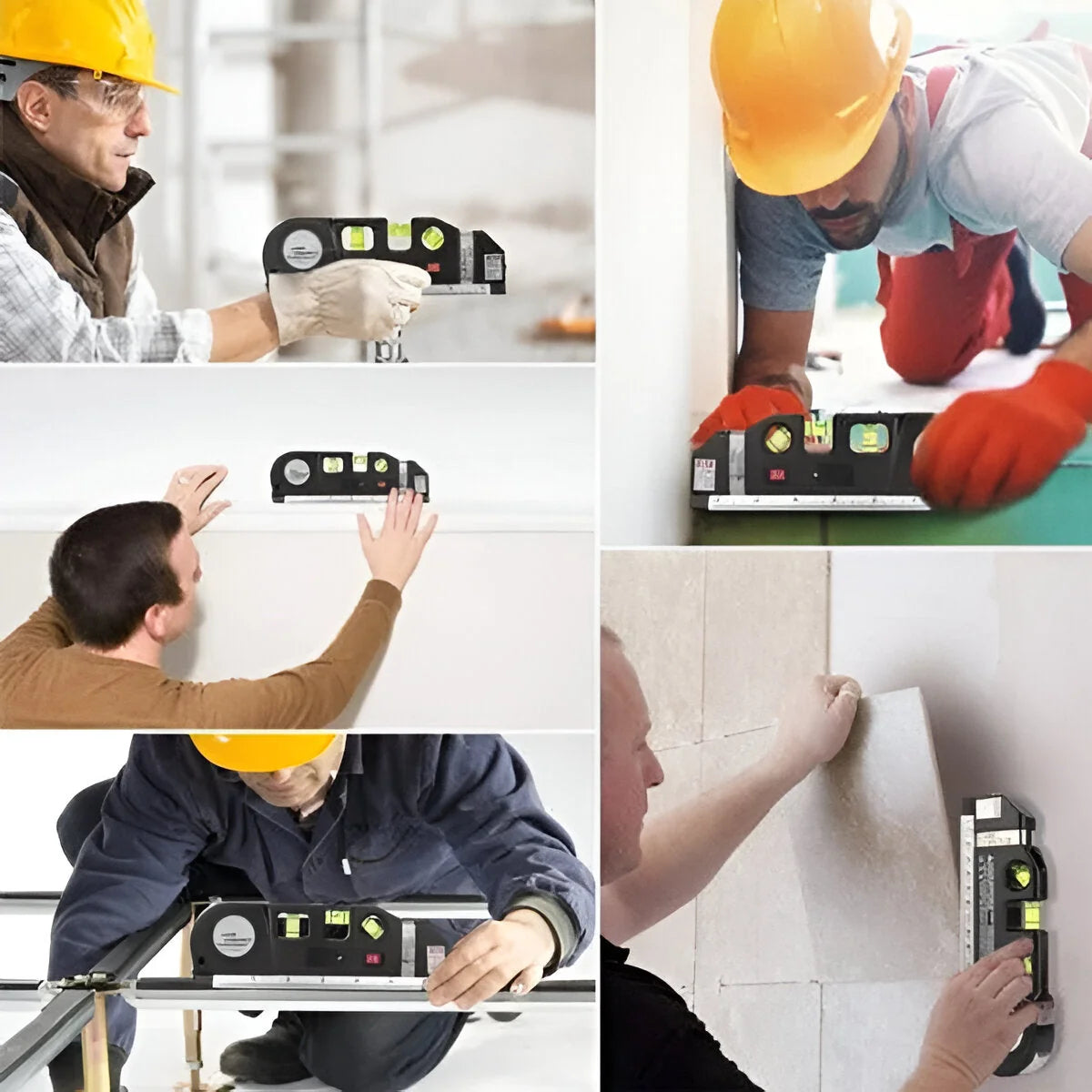 Handheld Laser Level 3 Projection Modes & 2.5m Tape