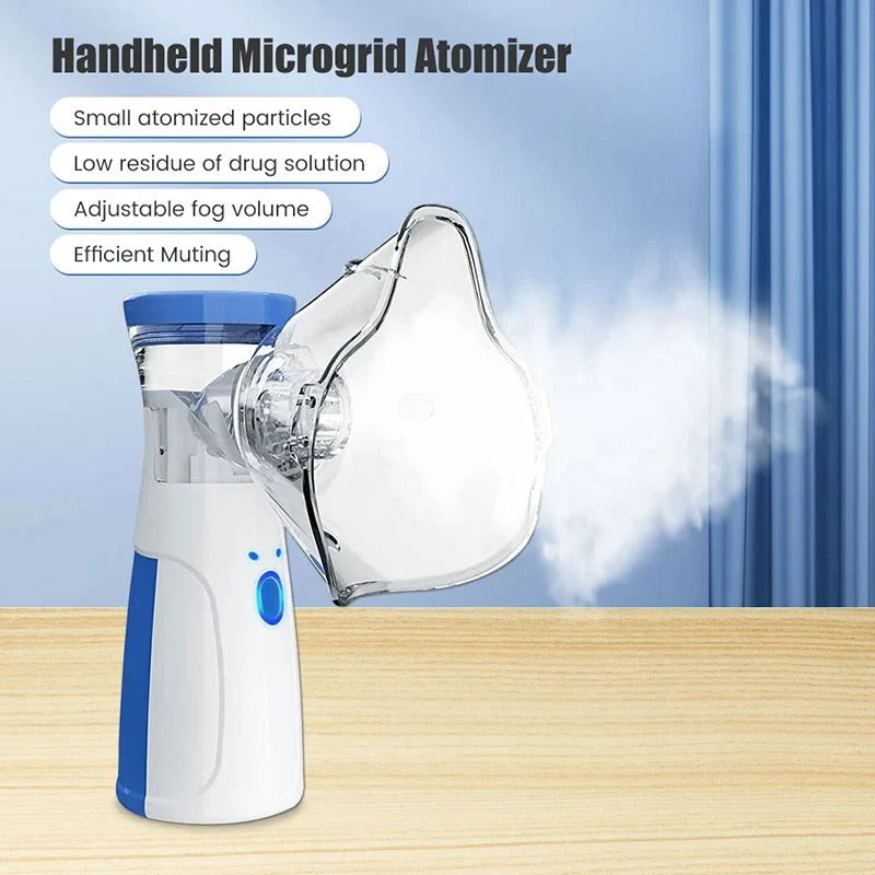 Handheld Nebulizer Mesh Quiet Portable USB & Battery