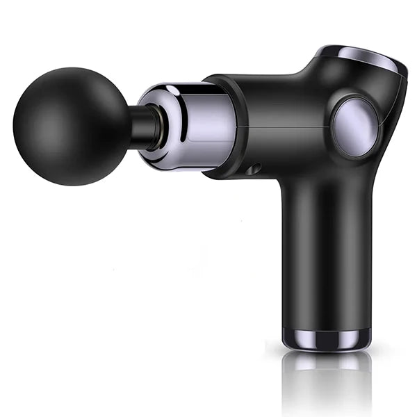 Handheld Percussion Massager Rechargeable 32 Speeds Interchangeable Heads