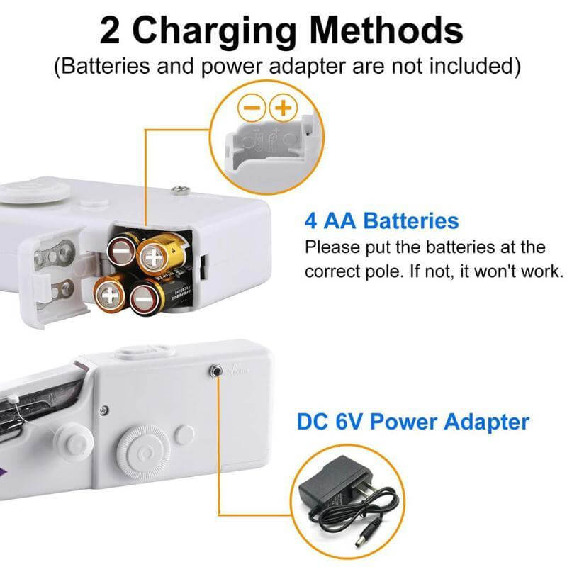 Handheld Sewing Machine Compact Battery-Powered Portable Design