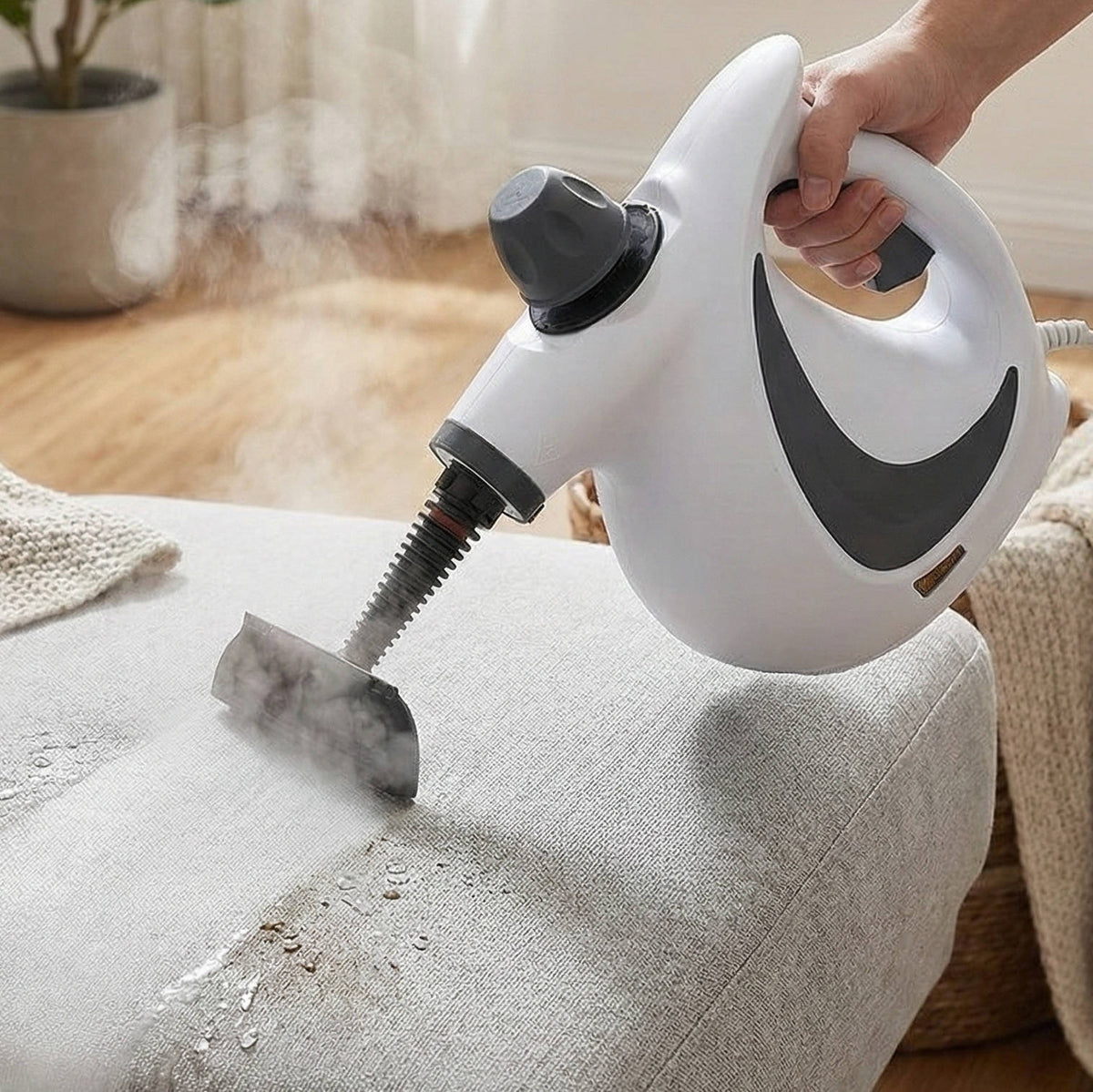 Handheld Steam Cleaner High-Pressure 4 Attachments Fast Heat-Up