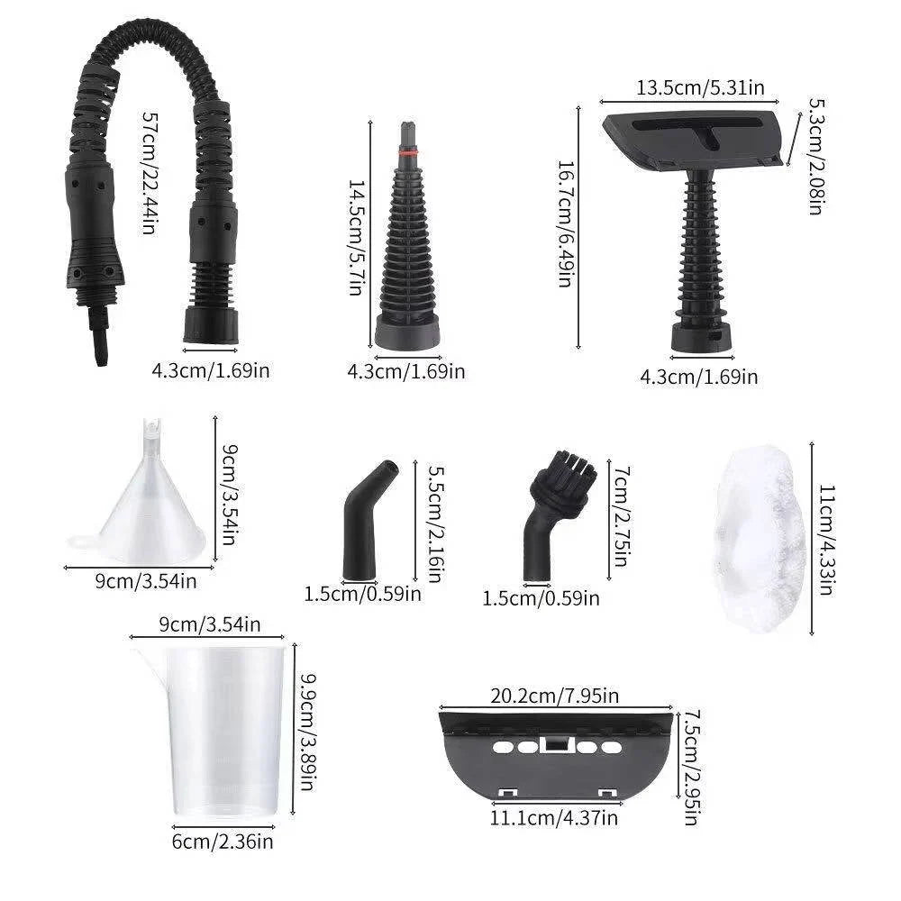 Handheld Steam Cleaner High-Pressure 4 Attachments Fast Heat-Up
