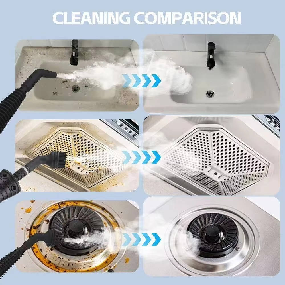 Handheld Steam Cleaner High-Pressure 4 Attachments Fast Heat-Up