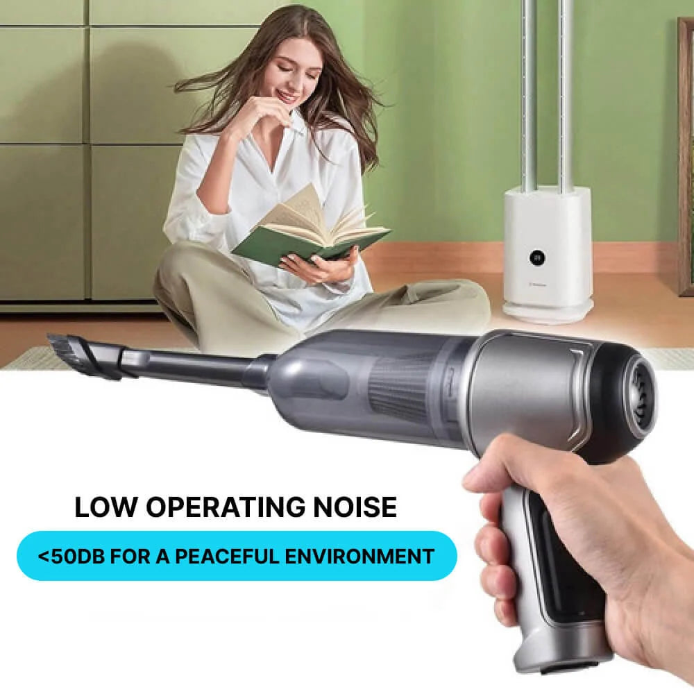 Handheld Vacuum Cordless Turbo Suction Snap-On Nozzle