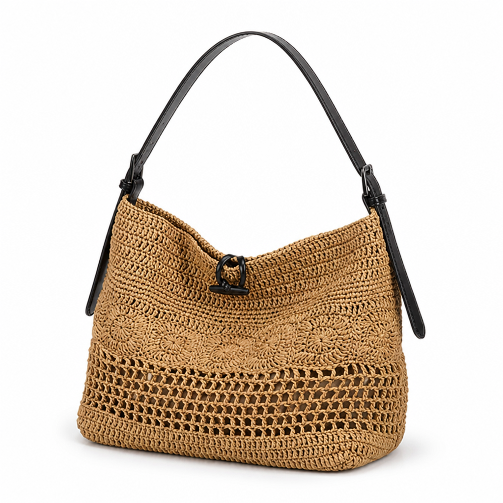 Handmade Eco-Friendly Macrame Shoulder Bag (Detachable Strap)