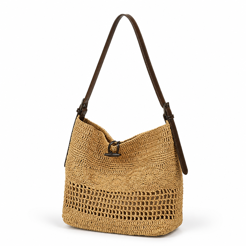 Handmade Eco-Friendly Macrame Shoulder Bag (Detachable Strap)