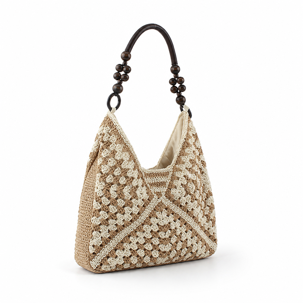 Handmade Macramé Tote (Ergonomic Handle)