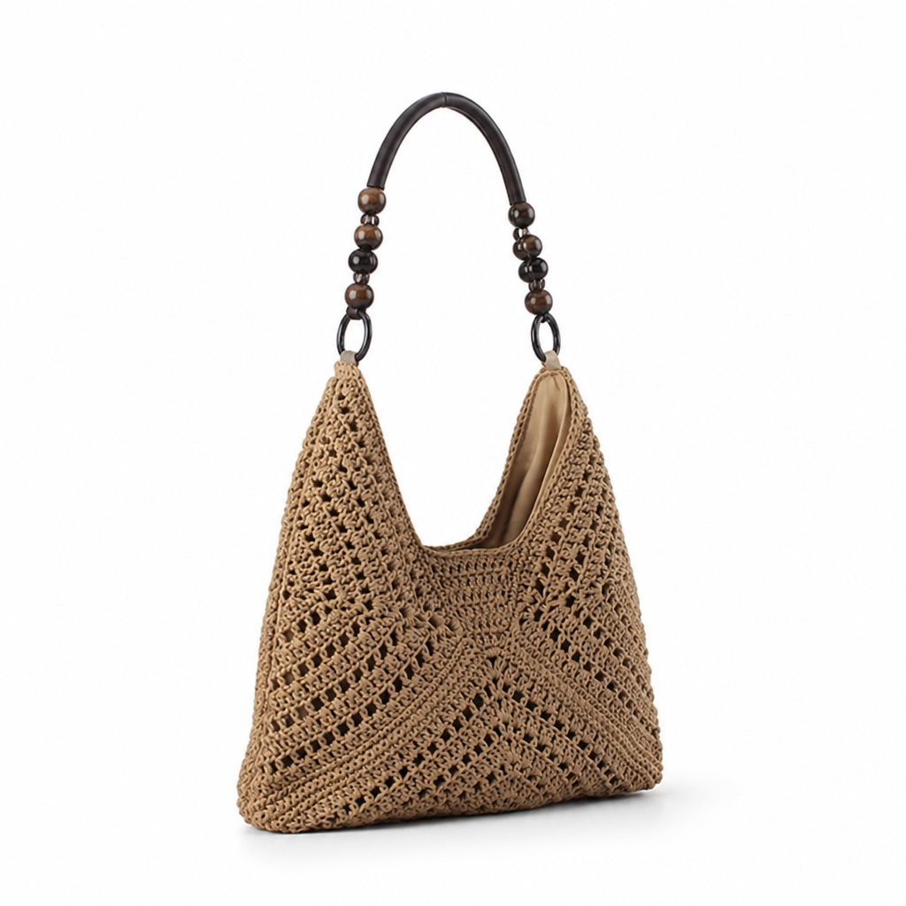 Handmade Macramé Tote (Ergonomic Handle)