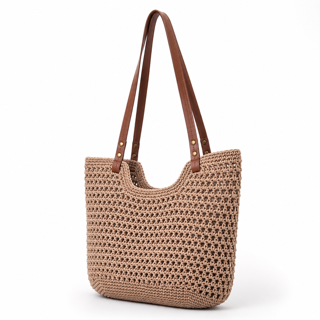 Handmade Macrame Spacious Tote Bag