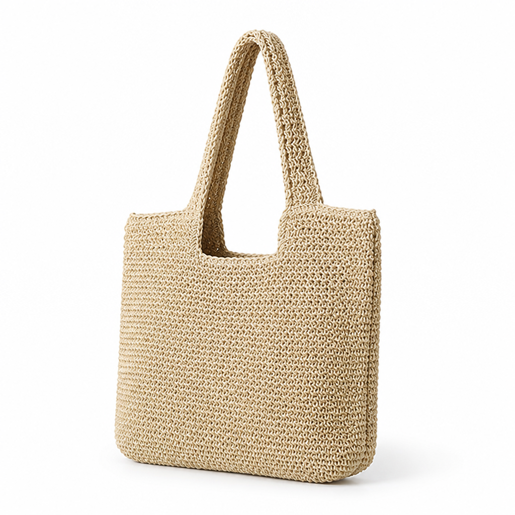 Handmade Natural Spacious Tote Bag