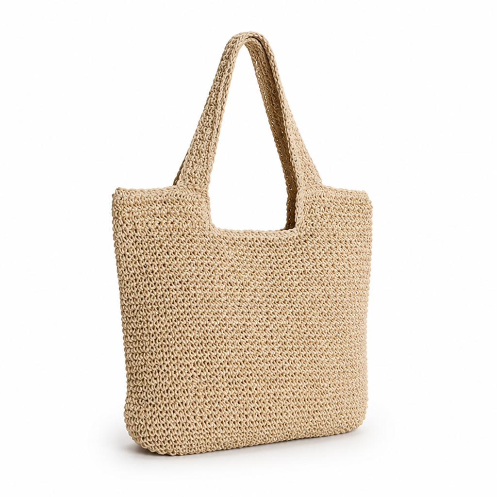 Handmade Natural Spacious Tote Bag