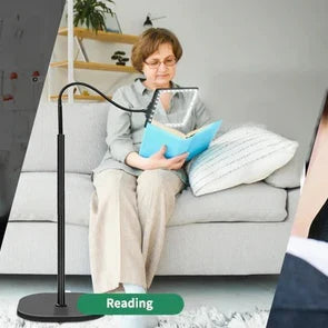 Hands-Free Magnifier Adjustable Stand Integrated LED