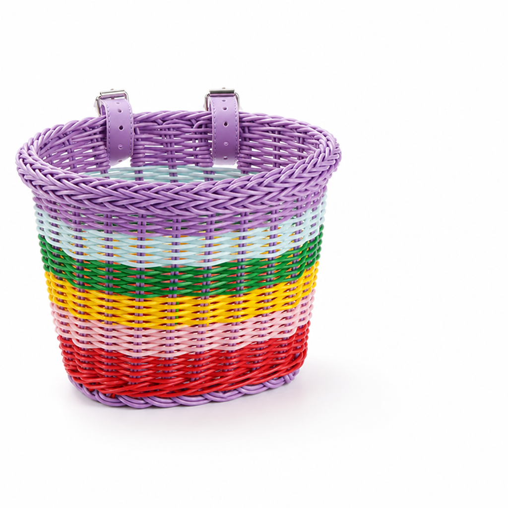 Handwoven Braided Bicycle Basket (Adjustable Straps)